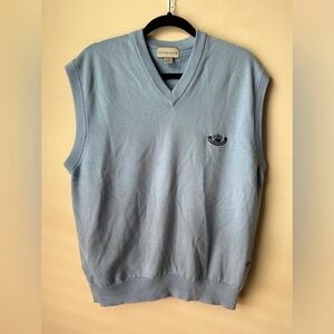 Cutter & Buck Royal Porthcawl GC Men’s 100% Merino Wool Blue Vest Size Large